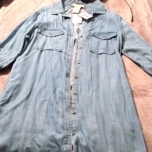 Philosophy Tunic denim dress sz L
